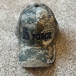 Military License Air Force #5 Baseball Velcro Cap OS